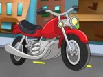 Karikatür Motosiklet Yapboz