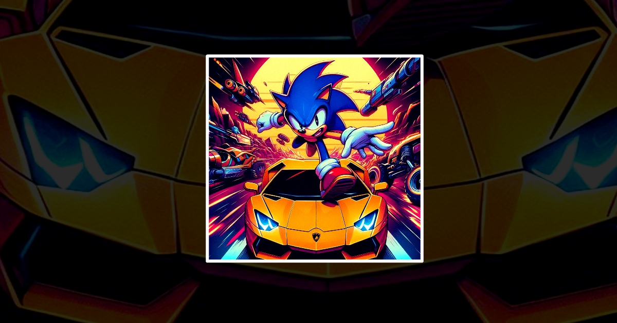 Lamborghini için Sonic Koşusu