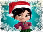 Vanellope Von Schweetz Noel için giyiniyor